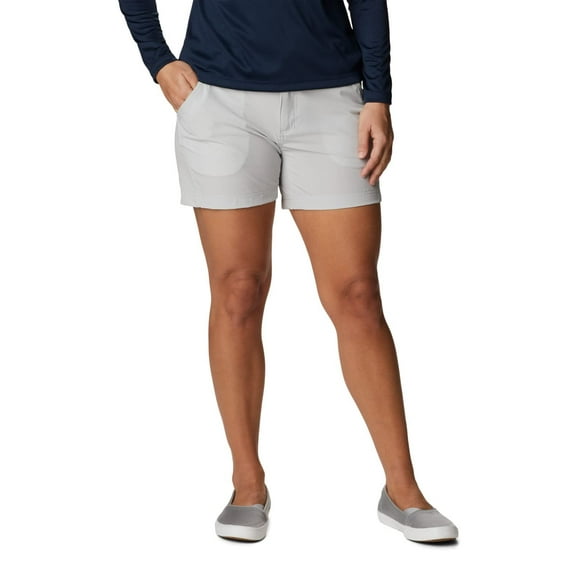 Columbia Womens Plus Size Coral Point III Shorts Grey 18Wx5L
