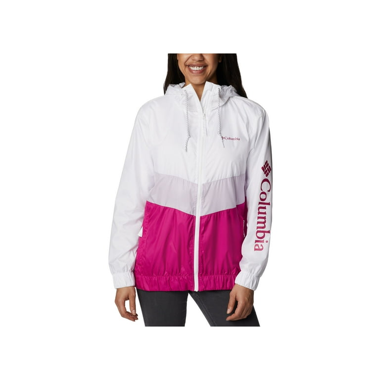 Columbia Womens Sandy Sail Windbreaker Jacket White, Lilac, Wild