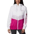 thumbnail image 1 of Columbia Womens Sandy Sail Windbreaker Jacket White, Lilac, Wild Fuschia S, 1 of 1