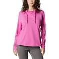 thumbnail image 1 of Columbia Womens Slack Water Knit Hoodie Wild Fuchsia Heather Large, 1 of 5