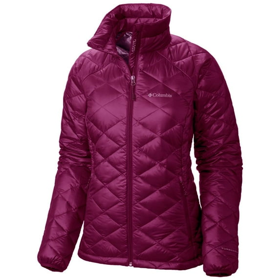 Columbia Womens Trask Mountain 650 Turbodown Jacket Burgundy Medium