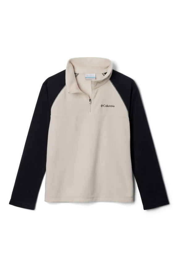 Youth Boys Glacial Half Zip, Dark Stone/Black, Small