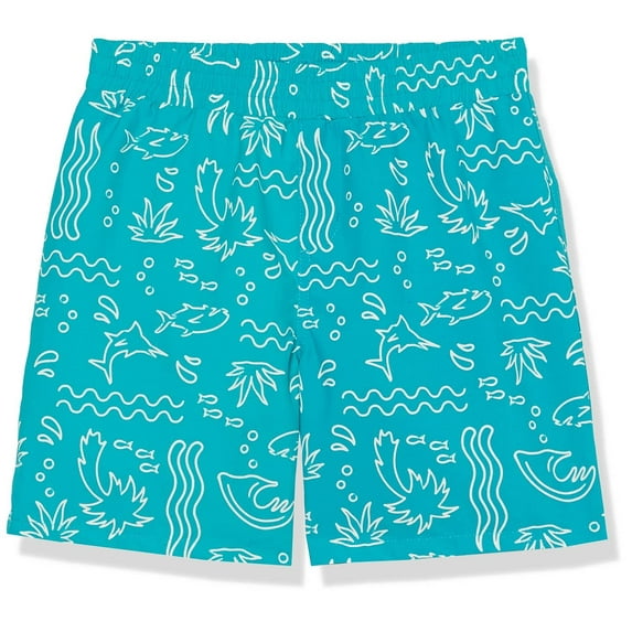 Columbia Youth Boys Super Backcast Short, Ocean Teal Marlin Shores, Large