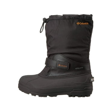 Columbia Powderbug Forty 1637901-012 Kids 7 Black Waterproof Snow Boots ZPO3181