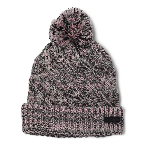 Columbia Youth Unisex Bundle Up Beanie, Black/Pink Orchid Ombre, One Size