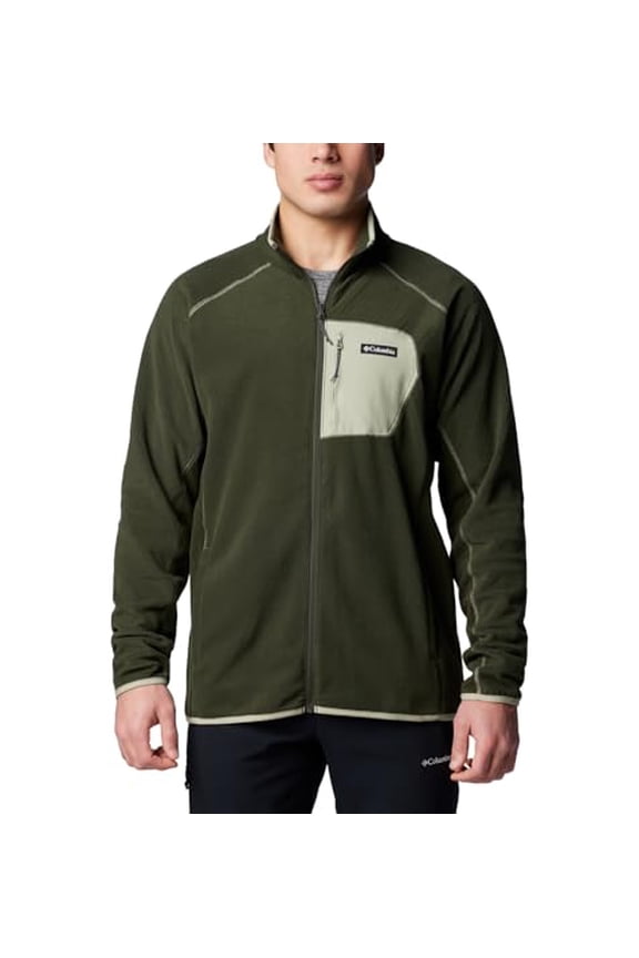 mens Outdoor Tracks Full Zip Ii - Size: Men Large - Greenscape/Safari