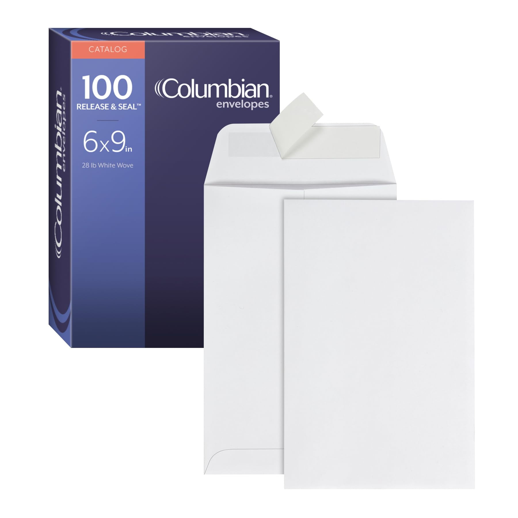 Columbian Catalog Envelopes, 6 x 9, Release & Seal SelfSealing Closure