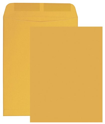 Columbian Catalog Envelopes, Gummed Seal, 6" x 9", Brown Kraft, 500 Per Box (CO645)