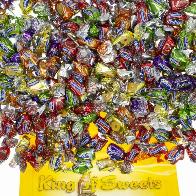 Columbian Fancy Filled Assortment 1 Pound Individually Wrapped Candy for Party Favors, Movie Nights, Halloween and More in a Resealable Bulk King of Sweets Bag