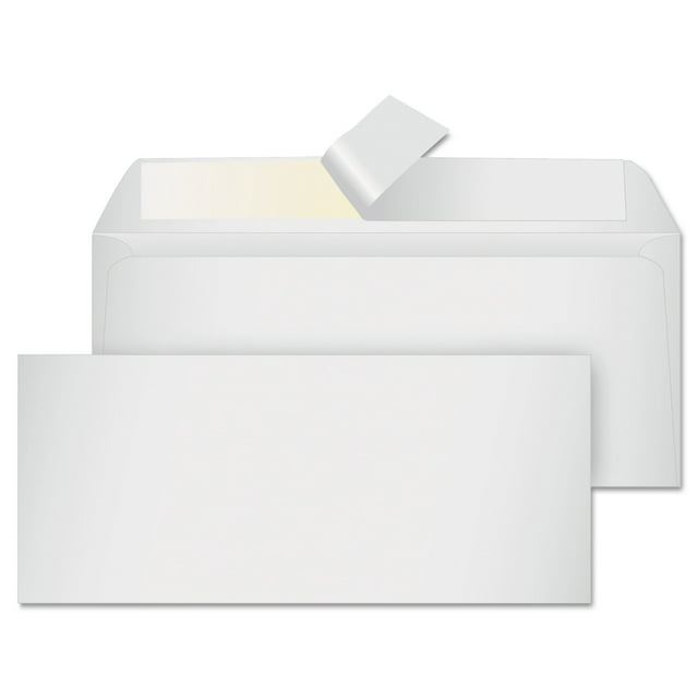Columbian Grip-Seal Business Envelope, Side Seam, #10, 4 1/8 x 9 1/2, White, 50/Box -QUACO141