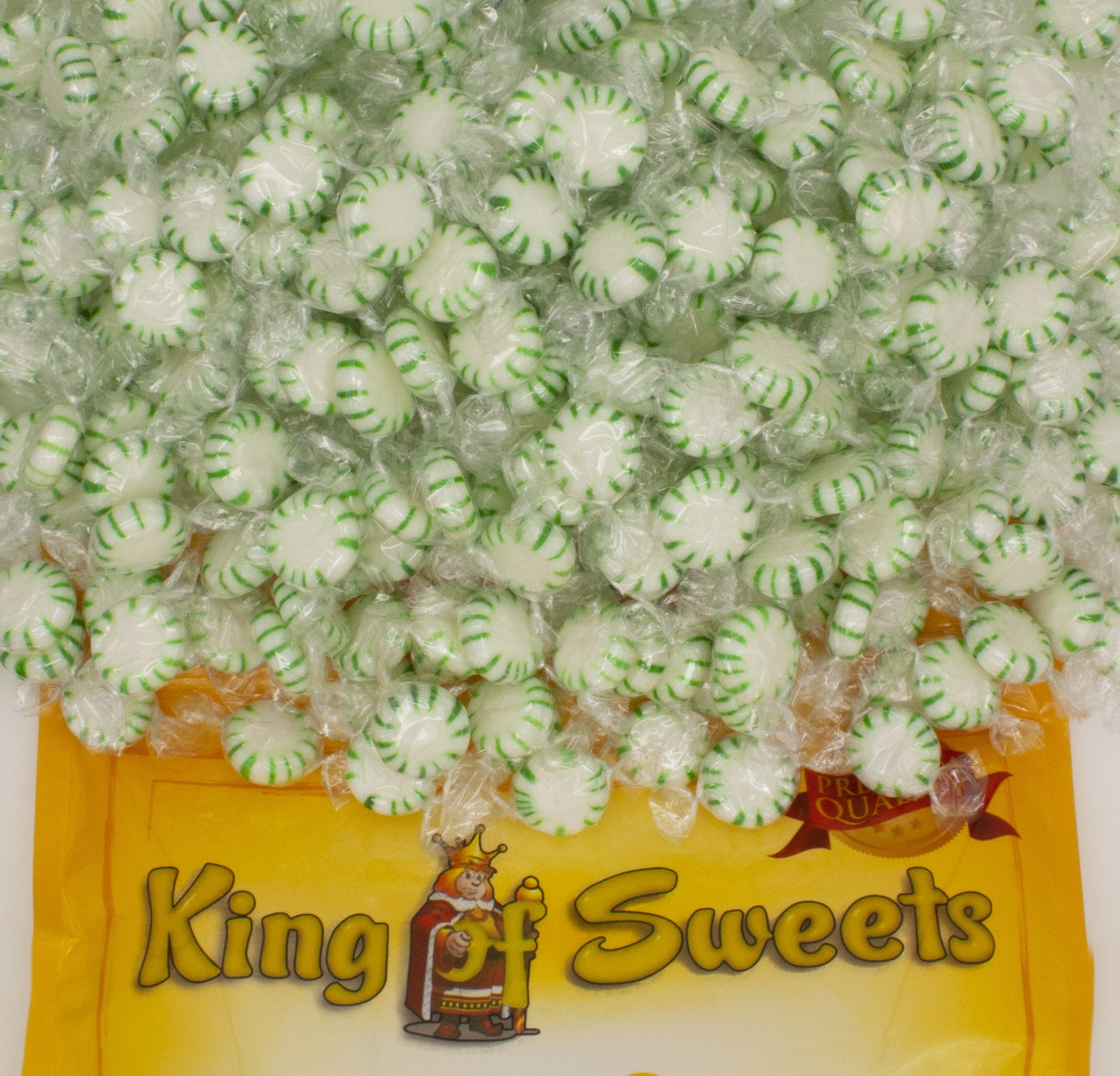 Mints Green Packet Columbian Starlight Spearmint Mints 5 Pounds Bag Green & White Center ...
