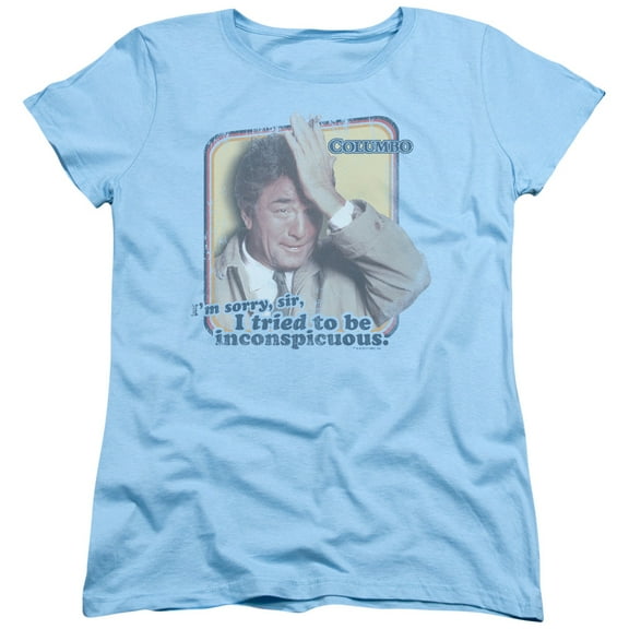 Columbo Inconspicuous Women's T-Shirt Light Blue Light Blue