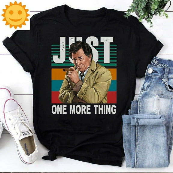 Columbo Just One More Thing Vintage T-Shirt, TV Series Shirt, Comedy Movie Shirt, Detective Shirt, Columbo Shirt, Crime Movie Shirt