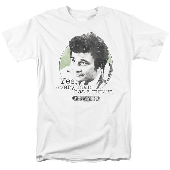 Columbo Motive Adult 18/1 T-Shirt White White