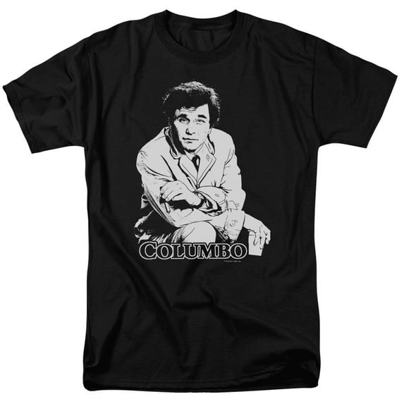 Columbo Title Adult 18/1 T-Shirt Black Black