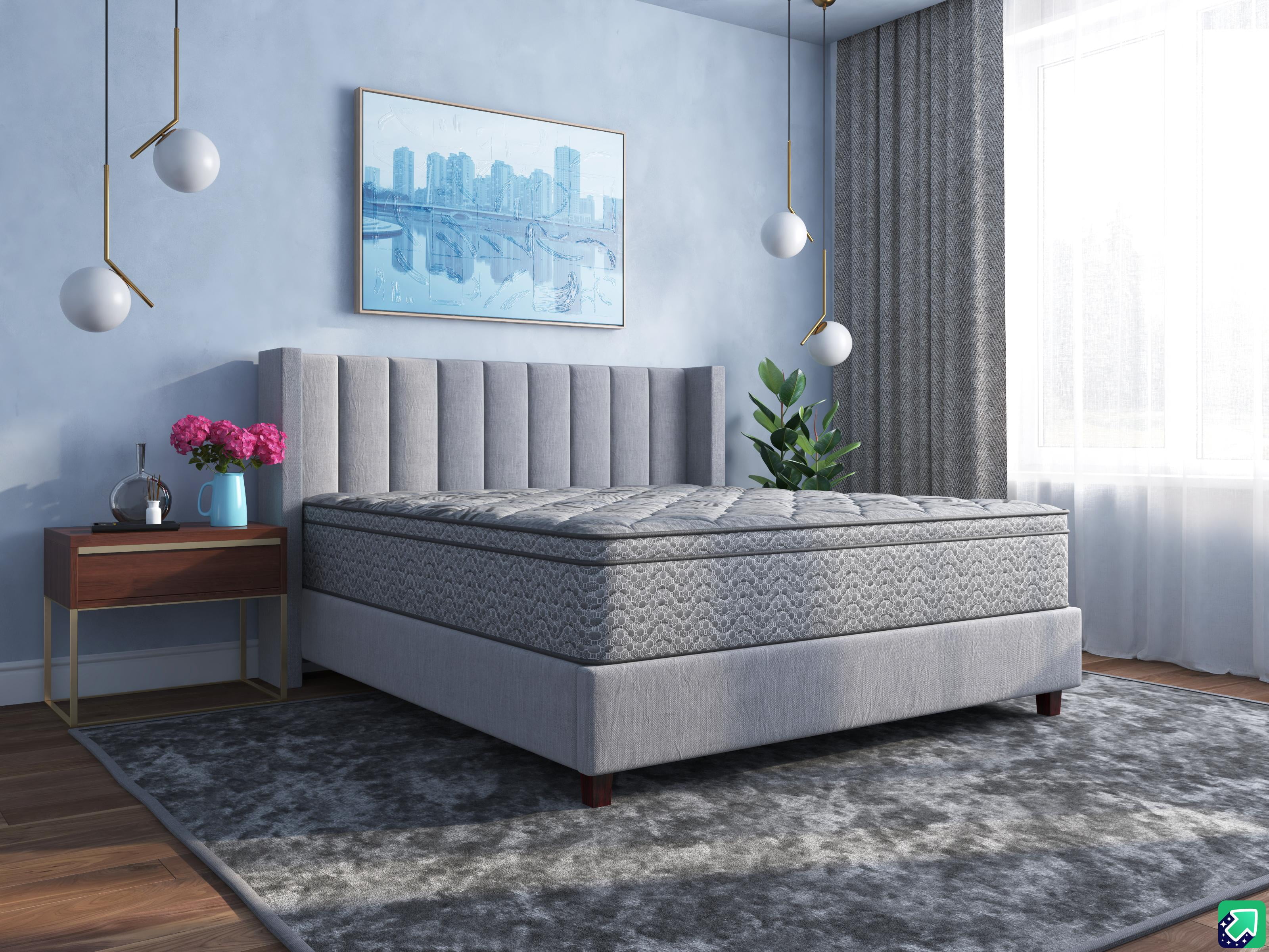 Columbus 12" Medium Firm Hybrid Copper Infused Cool Knit King Mattress - USA Made Mattress
