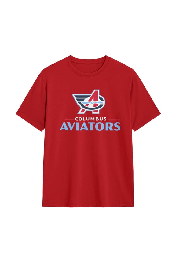 Columbus Aviators Shirt Short Sleeve Cotton Tshirt