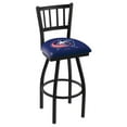 thumbnail image 1 of Columbus Blue Jackets 30" Wrinkle Swivel Bar Stool with Jailhouse Style Back, 1 of 2