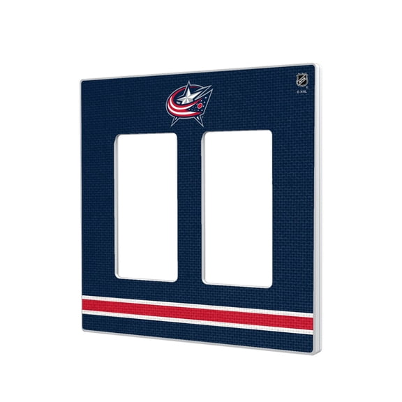 Columbus Blue Jackets Double Rocker Lightswitch Plate