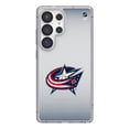 thumbnail image 1 of Columbus Blue Jackets Linen Logo Galaxy Clear Case, 1 of 6