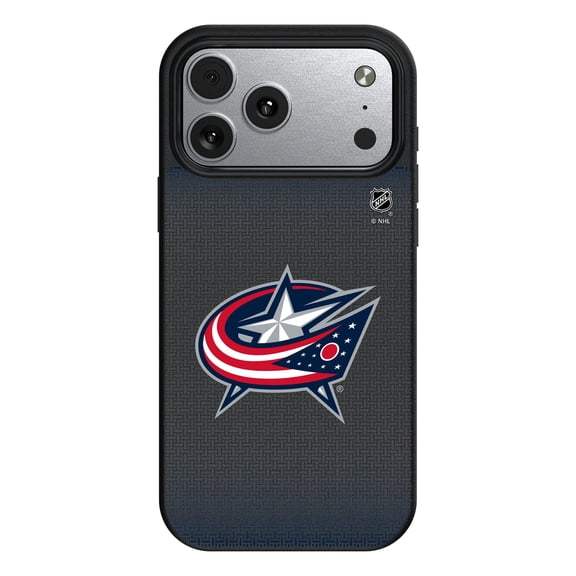 Columbus Blue Jackets Linen Logo iPhone Magnetic Bump Case