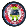 thumbnail image 1 of Columbus Blue Jackets Mascot 18'' Round Slimline Illuminated Wall Sign, 1 of 5