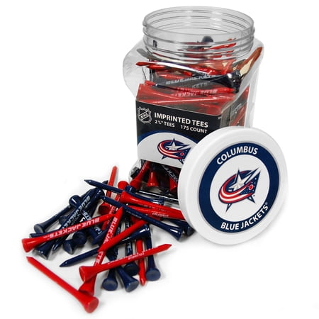 Team Golf NHL COLUMBUS BLUE JACK Jar Of 175 Golf Tees