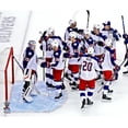 thumbnail image 1 of Columbus Blue Jackets Unsigned 2020 Stanley Cup Qualifying Round Win Celebration Photograph, 1 of 1