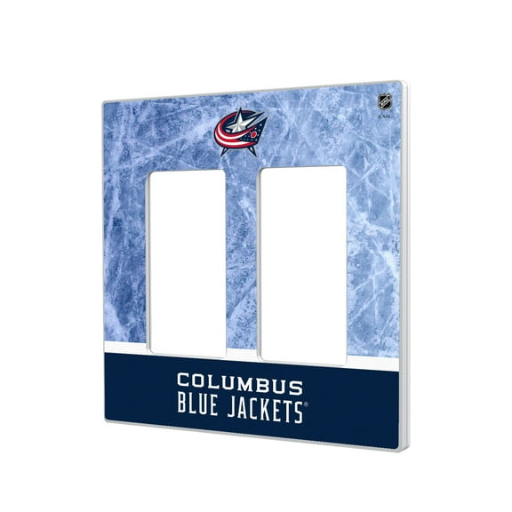 Columbus Blue Jackets Wordmark Double Rocker Lightswitch Plate
