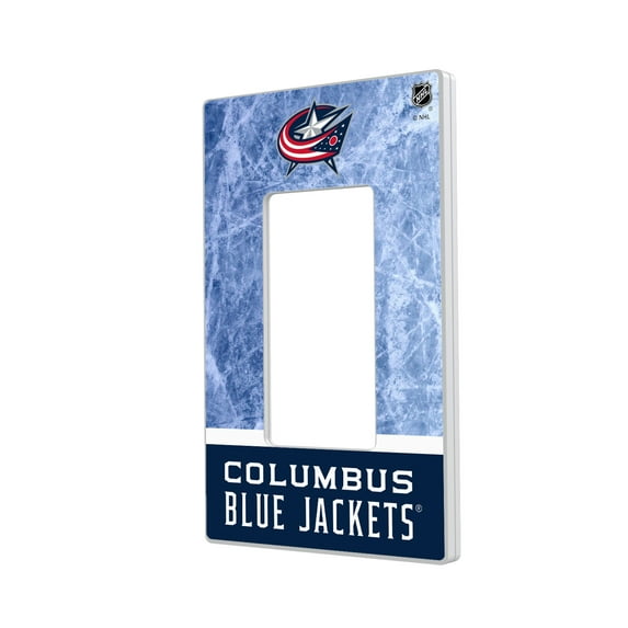 Columbus Blue Jackets Wordmark Single Rocker Lightswitch Plate