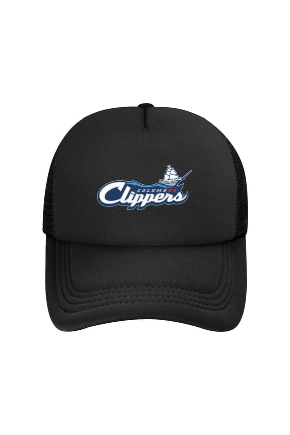 Columbus Clippers Solid Color Lightweight Adult Mesh Baseball Cap