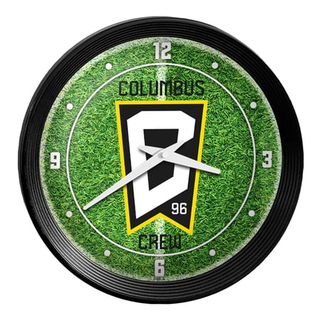 Columbus Crew 15" Ribbed Frame Field Wall Clock