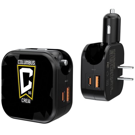 Columbus Crew Text Backdrop Design USB Charger