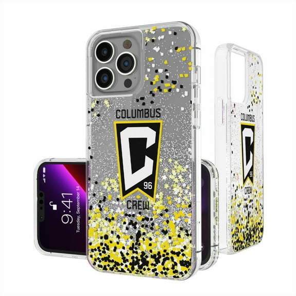 Columbus Crew iPhone Confetti Glitter Phone Case