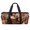 thumbnail image 1 of Columbus Day Sports Bag with Shoe Bag, Yoga Bag, Travel Tote, Duffle Bag, Size 17.7 Inches. Interior Zipper Pocket. Large Capacity., 1 of 6