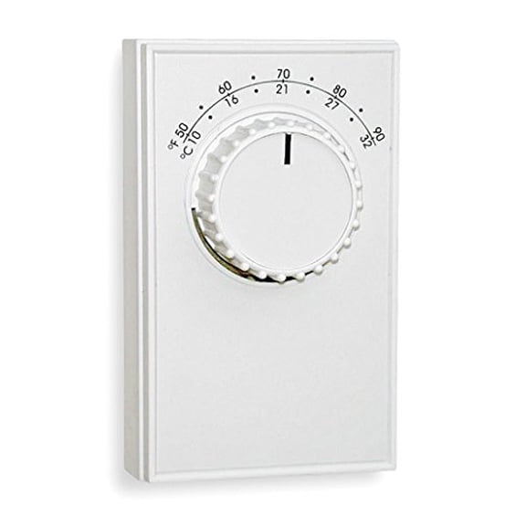 Columbus Electric Line Volt NP Analog Tstat 1H/1C,White ETD9STGS