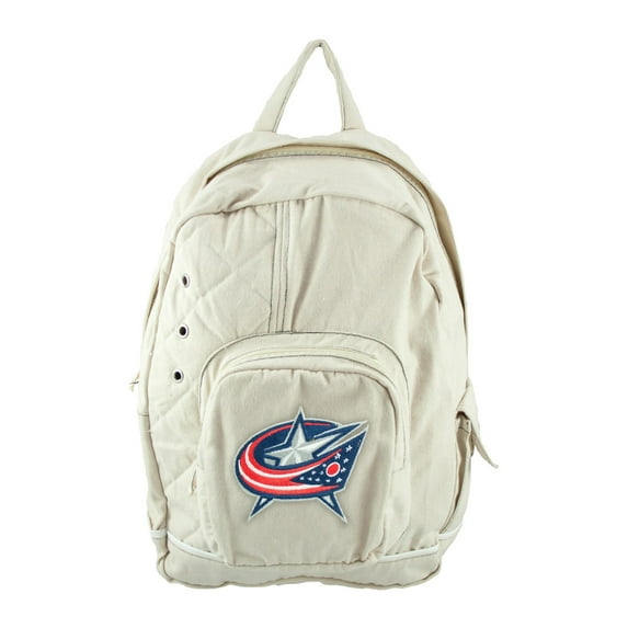 Columbus Hockey Blue Jackets Natural Canvas Old School Backpack