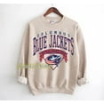 thumbnail image 1 of Columbus Hockey Sweatshirt Crewneck, Blue Jackets Hockey Fan shirt,Sand Color,Size 2XL, 1 of 5