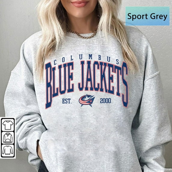 Columbus Hockey Sweatshirt, Vintage Blue Jackets Hockey Shirt, Gift for Fan