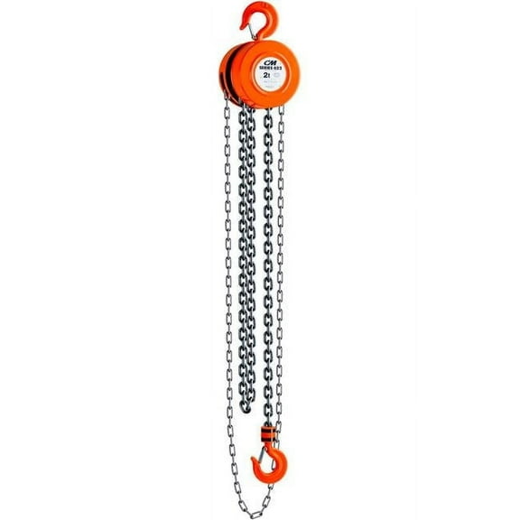Columbus Mckinnon B680782 2 Ton CM Series 622 Hand Chain Hoist, 10 ft. Lift