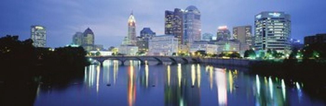 Columbus OH Canvas Art - Panoramic Images (18 x 6)