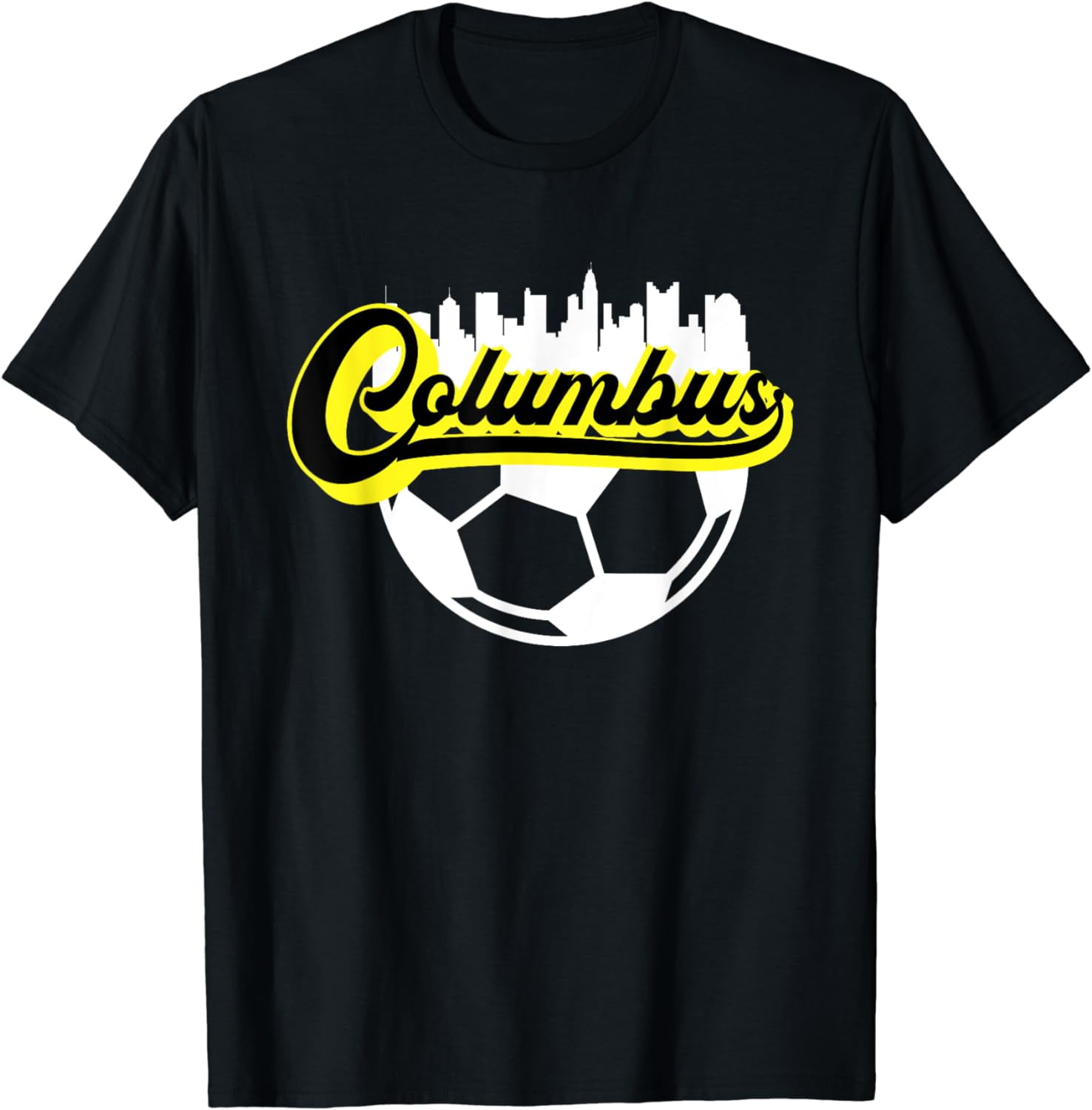 Columbus Ohio Soccer Apparel City Skyline Futbol TShirt