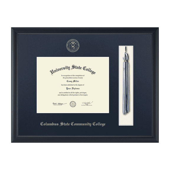 Framerly - CSCC Tassel Diploma Frame In Black Moulding