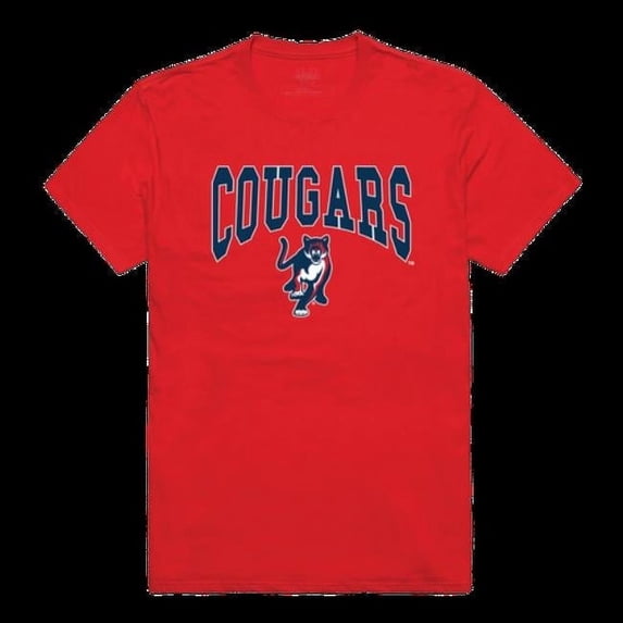 Columbus State University Cougars Athletic T-Shirt, Red - Large
