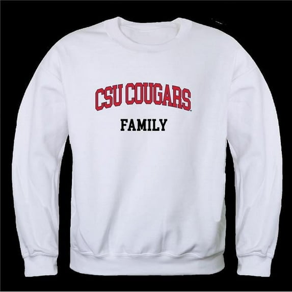 Columbus State University Cougars Family Crewneck Sweatshirt, White - Extra Large