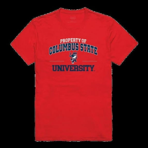 Columbus State University Cougars Property College T-Shirt, Red - Extra Large