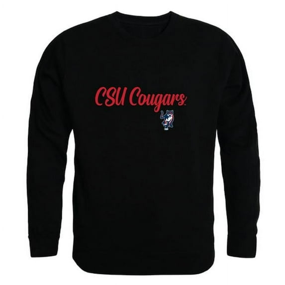 Columbus State University Cougars Script Crewneck Sweatshirt, Black - 2XL