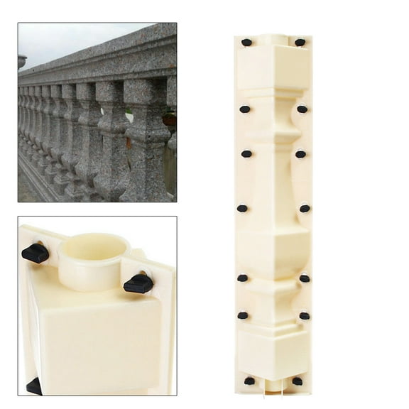 Column Concrete Plaster Cement Casting Railing Moulds Balustrade Mold Cement Railing Moulds Balustrades Mold Front Rear Moulds Balustrades Mold DIY Column Balcony Fence Balustrade Mold