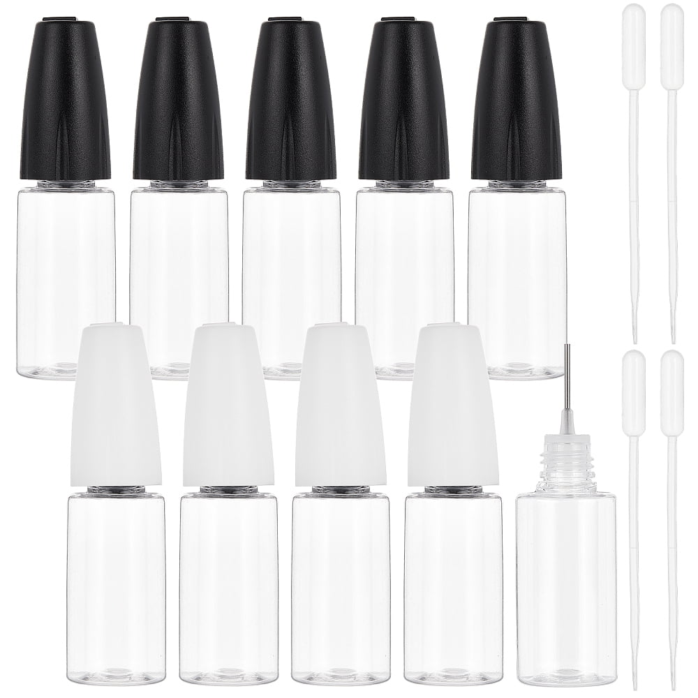Column PET Refillable Dropper Bottle with Stainless Steel Pin and ...