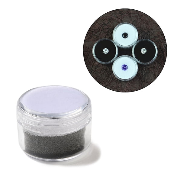 Column Plastic Loose Diamond Storage Screw Top Foam Gem Jars Gemstone Display Case with Sponge Inside Clear 3x2.1cm DIY